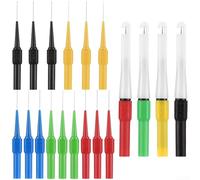 Línea de prueba de multímetro con conector banana de 4 mm para pruebas eléctricas automotrices con aguja de acero inoxidable para diagnósticos de circuito seguros y mediciones estables