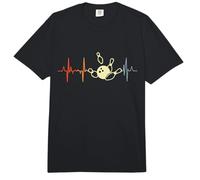 Línea de Pulso de Aficionados Bolos Latidos del corazón Comfort Colors Adult Heavyweight T-Shirt