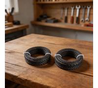 Línea de recortadora con núcleo reforzado, bordes de césped eficientes y deshierbe, 10 m por 2 rollos, recortadoras de cuerda adecuadas (10 m x 2,7 mm, 2 piezas)