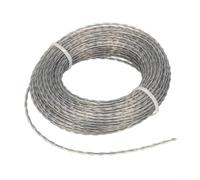 Línea de recortadora con núcleo reforzado, bordes de césped eficientes y deshierbe, 10 m por 2 rollos, recortadoras de cuerda adecuadas (10 x 2 mm, 2 piezas)