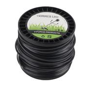 Línea de recortadora de hilo de 3,3 mm, alta e corte, bajo ruido, cuadratura negra, para la mayoría de cortacéspedes de granja (50 m)