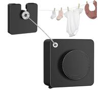 Línea de ropa retráctil para interior - Cuerda tendedero exterior de pared versátil | Cable de acero inoxidable 4,8 m para secado, balcón, cuarto de baño, apartamentos