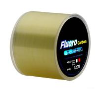 Línea de señuelo de pesca de 120 m con material de fluorocarbono para una mayor tensión y un rendimiento suave 4 1334 31 libras líder de fibra de carbono (1.0 amarillo)