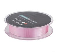 Línea de señuelo de pesca de fluorocarbono de 100 m con líder de fibra de carbono 4 13/34 32 libras de fuerza para una resistencia superior y aspecto invisible (1.5-0.20mm-3.2 kg rosa)