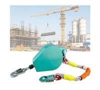 Línea De Vida Autoretráctil, Sistema De Freno Doble, Cordón Retráctil con Gancho De Acero De Aleación Y Cable De Acero, Equipo De Protección contra Caídas Retardante De Llama(300KG/30M(98.4 FT))