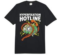 Línea Directa de hiperfijación Humor TDAH Awarenes Salud Mental Broma Comfort Colors Adult Heavyweight T-Shirt