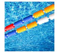 Línea divisora de seguridad para piscina, línea de carril de cordón flotante para una visibilidad efectiva, alambre duradero, 18 m