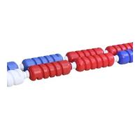 Línea divisoria de Carril de Seguridad para Piscinas, Cuerda de Seguridad Ajustable de 1 a 25 Metros, Divisor de Carril Flotante antiolas para Piscinas, Ideal para Zonas de Aguas Poco profun