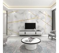 Línea Dorada Dibujo A Mano Imitación Mármol Fresco Papel Pintado 3D Seda Texturizada Primera Calidad Neutros Material Ideal Para SalóN Dormitorio-200cm×140cm