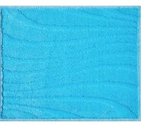 Linea Due - Alfombra de baño, 100% Polipropileno, Color 1, Turquesa, 50 x 60 cm