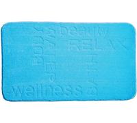 Linea Due Alfombra de baño, Polyester, Azul, 50x80 cm