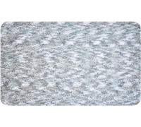 Linea Due Alfombra de baño, Polyester, Plata, 50x80 cm