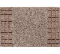 Linea Due Alfombra de Baño Reversible, Ultra Suave, Absorbente y Antideslizante, Algodón, 5 Años de Garantía, Chess, Alfombra de Baño 60x90 cm, Marrón