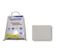 Linea Garden Friend Tejido de repuesto completo para cortina de barra cuadrada 200 x 250 cm, ceniza