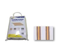 Linea Garden Friend Tela recambio completo para cortina barra cuadrada 200 x 250 líneas beige