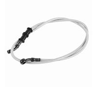 Línea Hidráulica de Frenos de Motocicleta, Pernos de Banjo de 50 cm a 120 cm 28 °, Herramienta de Conversión de Frenos de Disco, Manguera de Aceite de Motocicleta (Plata)
