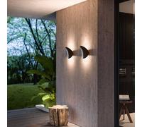 Linea Light Aplique de pared LED Alba, negro, aluminio, IP20, 3.000 K True