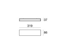 Linea Light Aplique de pared LED Box W2 bi-emisión, W 31,9 cm, negro, 2700 K