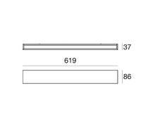 Linea Light Aplique de pared LED Box W2 bi-emisión, W 61,9 cm, negro, 2700 K