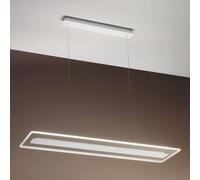 Linea Light Lámpara colgante LED Antille, rectangular, cromo