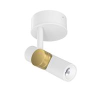 Linea Light LED downlight LED Goose, blanco/dorado, aluminio, 2.700 K