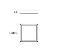 Linea Light Plafón LED Tara Q, 30 x 30 cm, negro, 3.000 K, aluminio