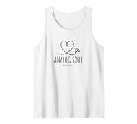 Línea Minimalista de corazón Dibujada a Mano, gráfico humanista tecnológico Camiseta sin Mangas