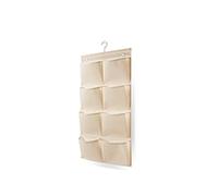 Linea Più easystorage 0385 C - Organizador Colgante de plástico, 46 x 84 cm, 8 Bolsillos, Color Crudo