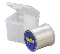 Línea principal transparente de nailon de 500 m, diseñada para una fuerte resistencia a la abrasión y un corte suave del agua para una pesca eficaz (3.5)