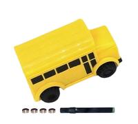 Línea Que Sigue Al Coche: Autobús Escolar O Locomotora ABS | Increíble Juguete Educativo Con Sensor Óptico | Desarrolla El Pensamiento Lógico Y La Imaginación | Vehículo Inductivo Creativo Que Dibuja