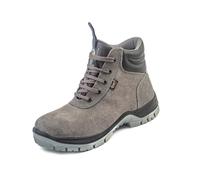 Línea Seguridad Surco Botas de Seguridad Hombre Botas de Trabajo Cómodas Puntera de seguridad compuesta sin metal Ligeras S1P SRC Calzado de Trabajo Transpirable Antideslizante, Gris, 41