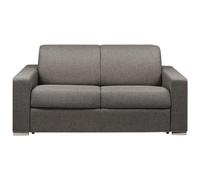 LINEA SOFA Sofá Cama de 2 plazas Tipo Italiano de Tela CALITO - Antracita - Somier de láminas de 120 cm - Colchón de 18 cm con Memoria de Forma