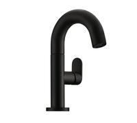 Línea Sottile 1 Grifo De Lavabo, Monomando, Negro Mate, Alta Presión