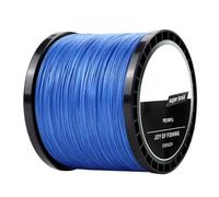 Línea Trenzada de PE de 4 Hilos, 300/500 Metros, tecnología multifilamento, Baja Visibilidad en Agua de mar, Ideal para la Pesca de Carpas, Resistente al Desgaste.,Azul,500 m - 3,0-35 Libras