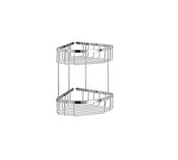 Lineabeta 50032,29 Cesta esquinera-Jabonera de 2 Niveles, 20 x 27 x 29 cm