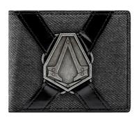 Lineage Assassin'S Syndicate Creed Revolución Emblema Billetera/Cartera Bi-Fold Bolsillo para Monedas & Tarjetas, Gris