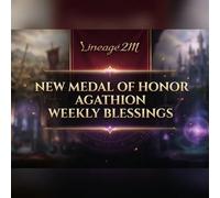 Lineage2M - New Medal of Honor Agathion Weekly Blessings Direct Top-Up - GLOBAL
