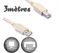 Lineaire Erard BH103 pcusb212e Cable USB 2.0 Tipo A Macho/Tipo B Macho 3 m Beige