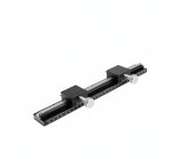 Lineal Etapa Lineal Mesa Deslizante Escenario de Cremallera Construcción Rígida con Superficie Anodizada Negra, style to 5
