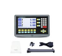 Linear Encoder, LCD Kit Conjunto completado de 3 ejes Fresado de torno Máquina de molinillo de torno Lectura digital y codificador de escala lineal(LCD DRO)