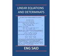 LINEAR EQUATIONS AND DETERMINATS
