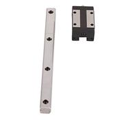 Linear Guide Rail Linear Bearing Slider Kit, Precision Ball Bearing Steel Block with High Speed Sliding Motion, Up Locking Type Wear Resistant Linear Slider Rail Block for 3D Print (200 mm)