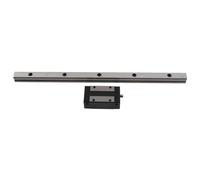 Linear Guide Rail Linear Bearing Slider Kit, Precision Ball Bearing Steel Block with High Speed Sliding Motion, Up Locking Type Wear Resistant Linear Slider Rail Block for 3D Print (300 mm)