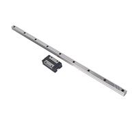 Linear Guide Rail Linear Bearing Slider Kit, Precision Ball Bearing Steel Block with High Speed Sliding Motion, Up Locking Type Wear Resistant Linear Slider Rail Block for 3D Print (500 mm)