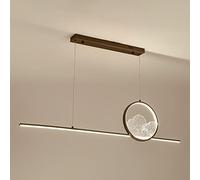 Linear LED Pendant Lighting Light Fixture Aluminum Chandelier Dimmable Hanging for Dining Room, Kitchen, Breakfast Bar, Living