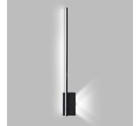 Linear Wall Lights Long Strip Wall Black Wall Light White Gold Tube Bar Industrial Wall Lamp Wall Light(Black,80CM)