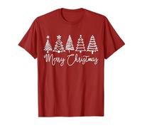 Lineart Minimal Merry Christmas Graphic Camiseta
