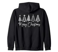 Lineart Minimal Merry Christmas Graphic Sudadera con Capucha