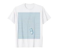 Líneas abstractas del océano | Diseño Minimalista de Estela de Barco Camiseta