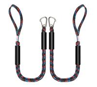 Líneas de amarre elásticas para barcos - Conjunto de cuerdas ajustables, cuerdas marinas de 4 pies, accesorio de amarre duradero, juego de dos, amarre resistente para motocicletas marinas | para